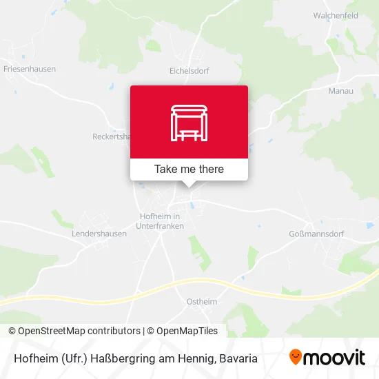 Карта Hofheim (Ufr.) Haßbergring am Hennig