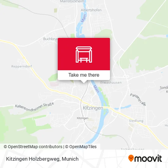Карта Kitzingen Holzbergweg