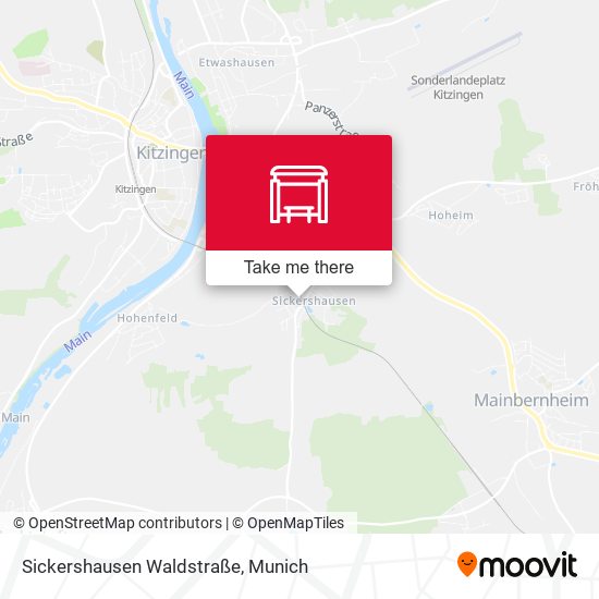 Sickershausen Waldstraße map