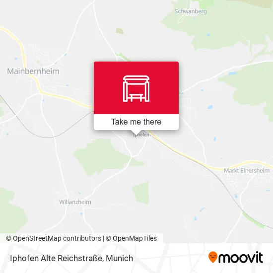 Карта Iphofen Alte Reichstraße