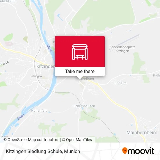 Карта Kitzingen Siedlung Schule