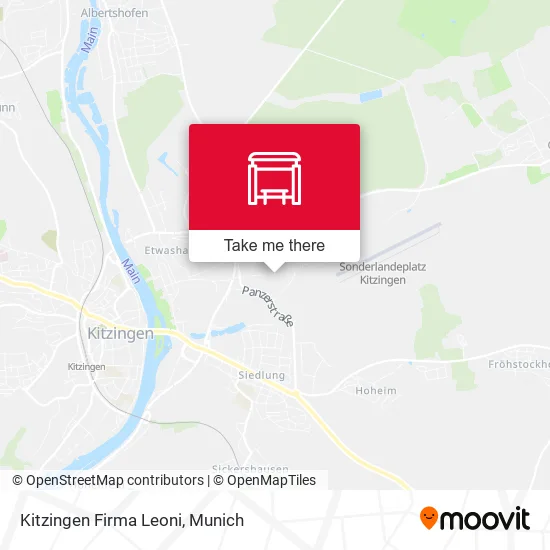 Карта Kitzingen Firma Leoni