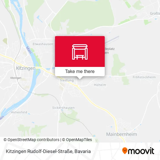 Карта Kitzingen Rudolf-Diesel-Straße