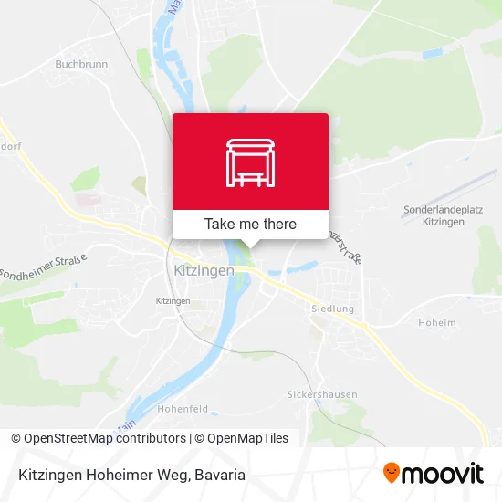 Карта Kitzingen Hoheimer Weg