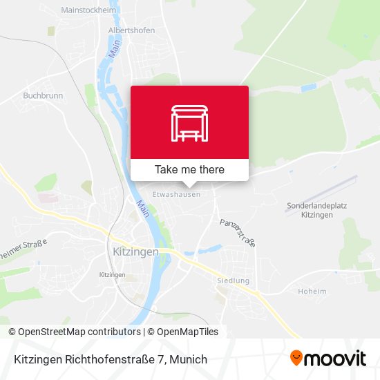 Kitzingen Richthofenstraße 7 map