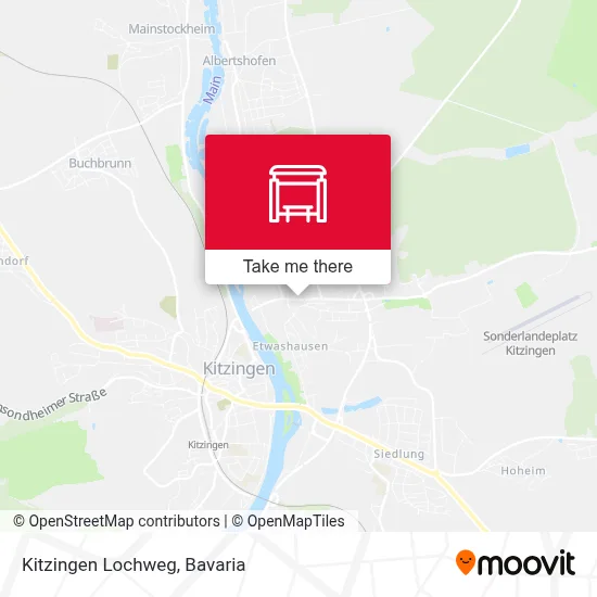 Kitzingen Lochweg map