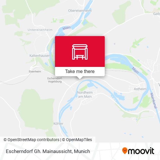 Карта Escherndorf Gh. Mainaussicht