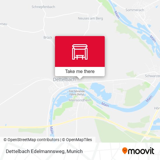 Карта Dettelbach Edelmannsweg