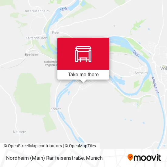 Карта Nordheim (Main) Raiffeisenstraße