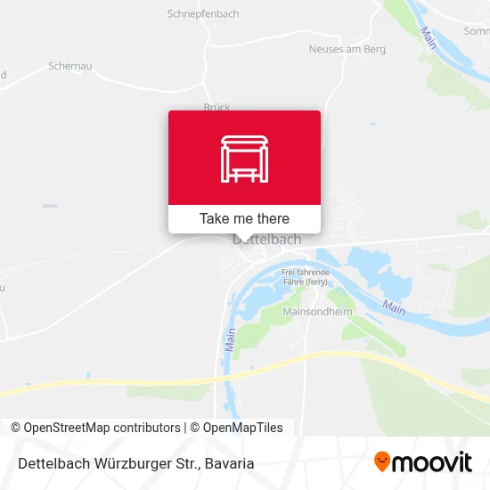 Dettelbach Würzburger Str. map
