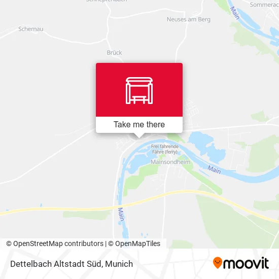 Карта Dettelbach Altstadt Süd