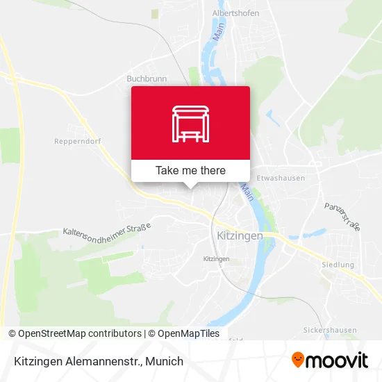 Карта Kitzingen Alemannenstr.