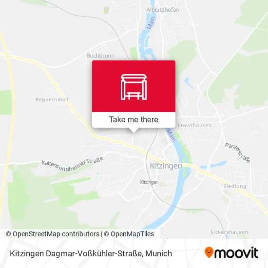 Карта Kitzingen Dagmar-Voßkühler-Straße