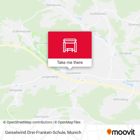 Карта Geiselwind Drei-Franken-Schule