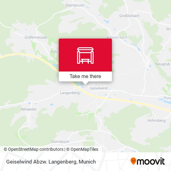 Geiselwind Abzw. Langenberg map