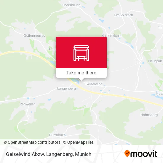Карта Geiselwind Abzw. Langenberg