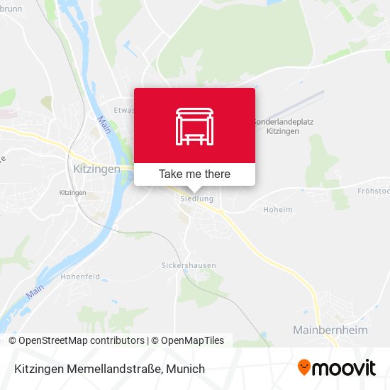 Kitzingen Memellandstraße map
