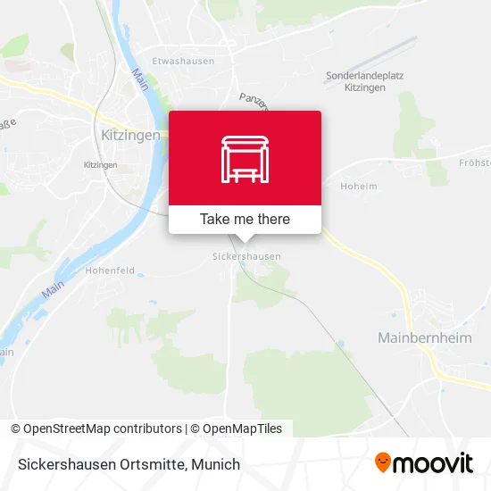 Карта Sickershausen Ortsmitte