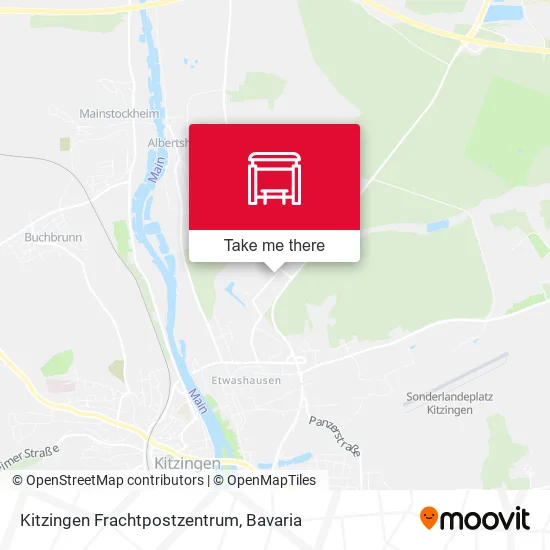 Карта Kitzingen Frachtpostzentrum