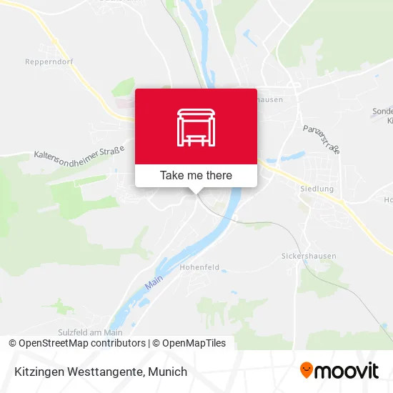 Карта Kitzingen Westtangente