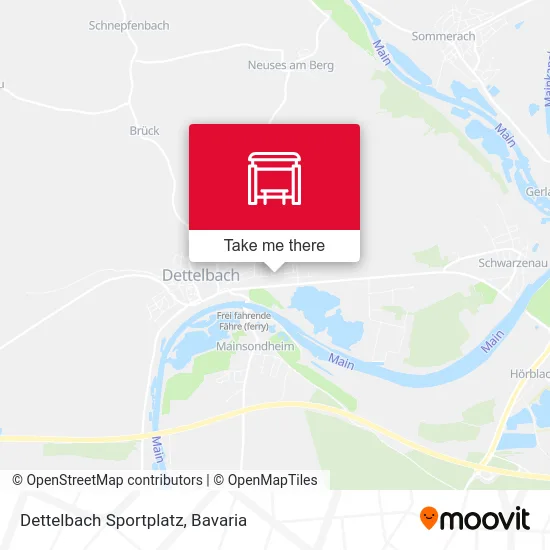 Dettelbach Sportplatz map