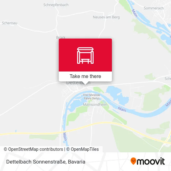 Карта Dettelbach Sonnenstraße