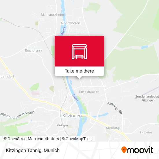 Карта Kitzingen Tännig