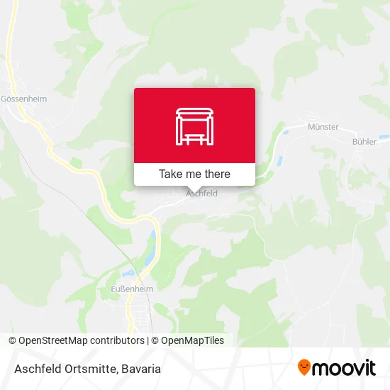 Карта Aschfeld Ortsmitte