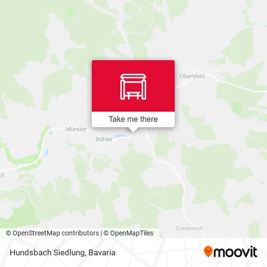 Карта Hundsbach Siedlung
