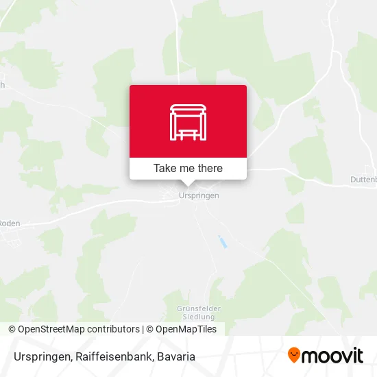 Карта Urspringen, Raiffeisenbank