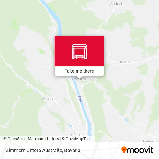 Карта Zimmern Untere Austraße