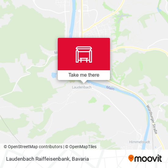 Laudenbach Raiffeisenbank map