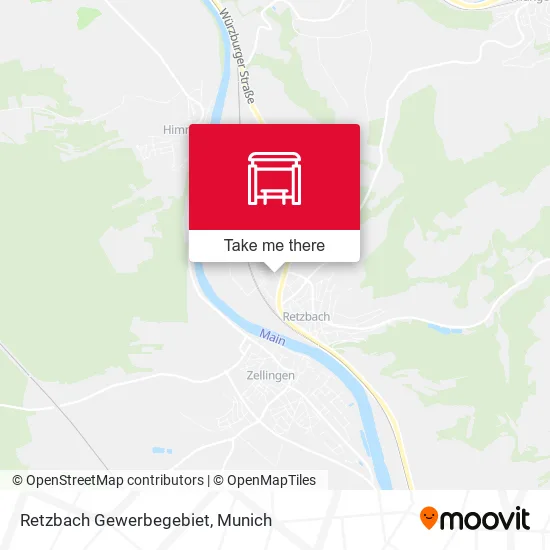 Карта Retzbach Gewerbegebiet