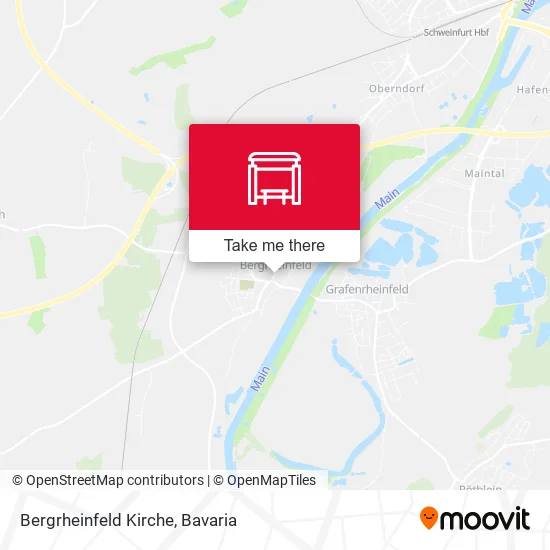 Карта Bergrheinfeld Kirche
