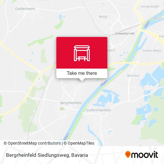 Карта Bergrheinfeld Siedlungsweg