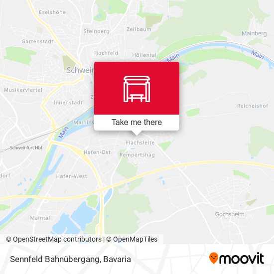 Sennfeld Bahnübergang map