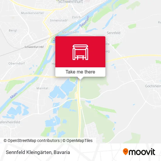 Карта Sennfeld Kleingärten