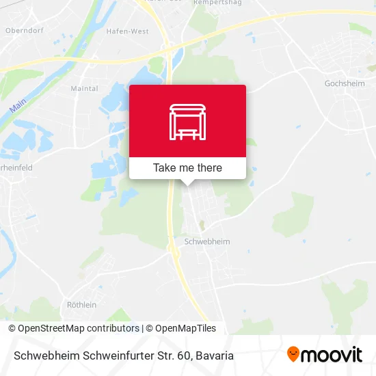 Карта Schwebheim Schweinfurter Str. 60