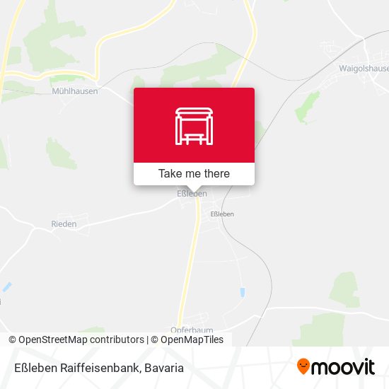 Eßleben Raiffeisenbank map