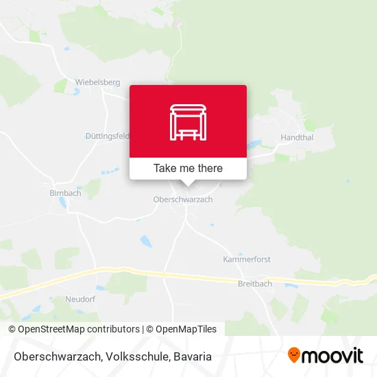 Карта Oberschwarzach, Volksschule