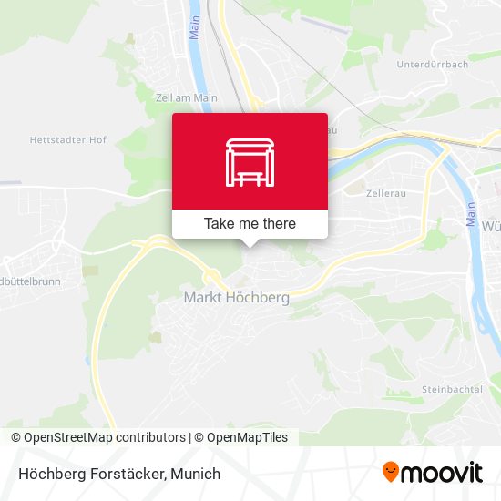 Höchberg Forstäcker map