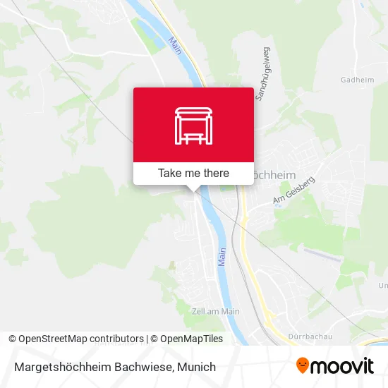Карта Margetshöchheim Bachwiese