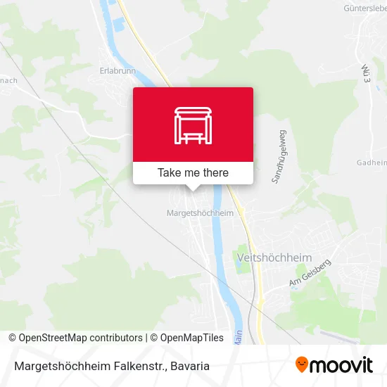 Карта Margetshöchheim Falkenstr.