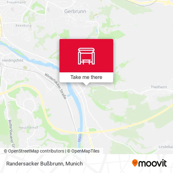 Карта Randersacker Bußbrunn