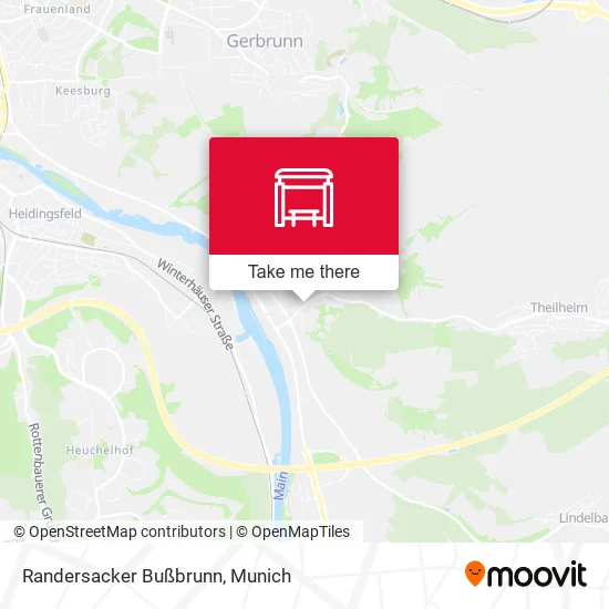 Карта Randersacker Bußbrunn