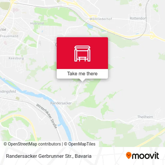 Карта Randersacker Gerbrunner Str.