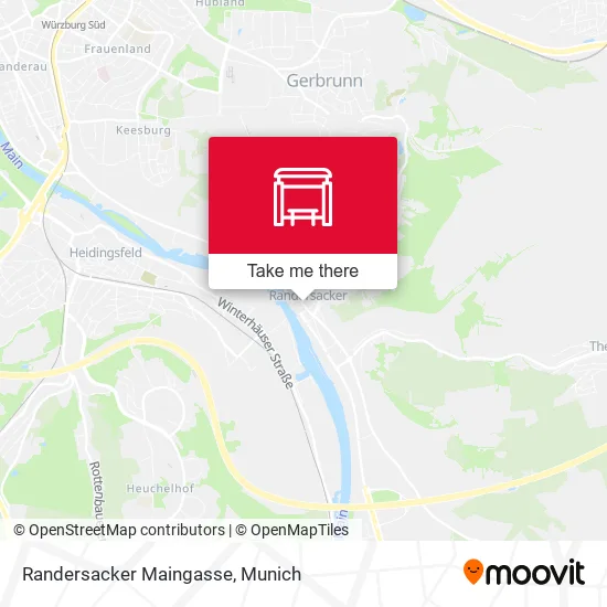 Карта Randersacker Maingasse