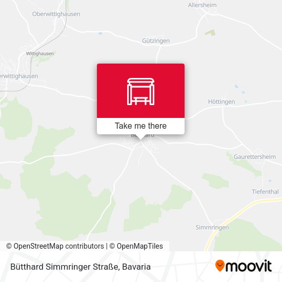 Bütthard Simmringer Straße map