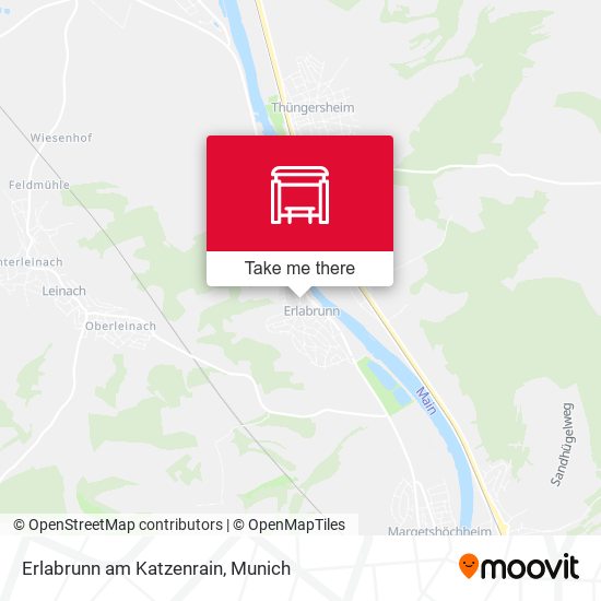 Erlabrunn am Katzenrain map