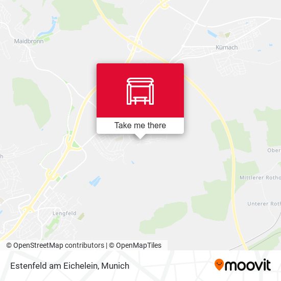 Карта Estenfeld am Eichelein